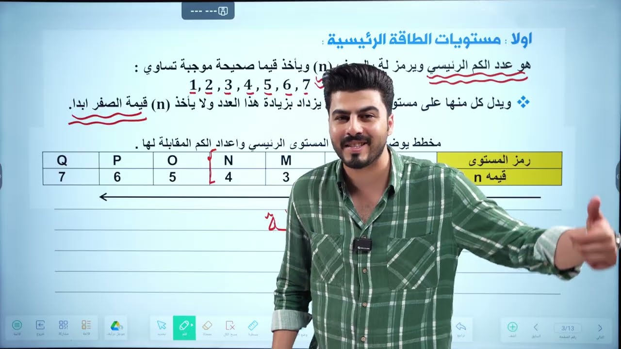كيمياء الثالث متوسط || 2026 || فصل اول  محاضرة 3_ التركيب الذري للمادة 