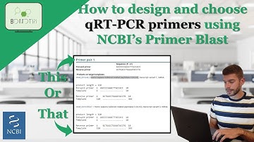 How to design and choose the best primer pair using NCBI