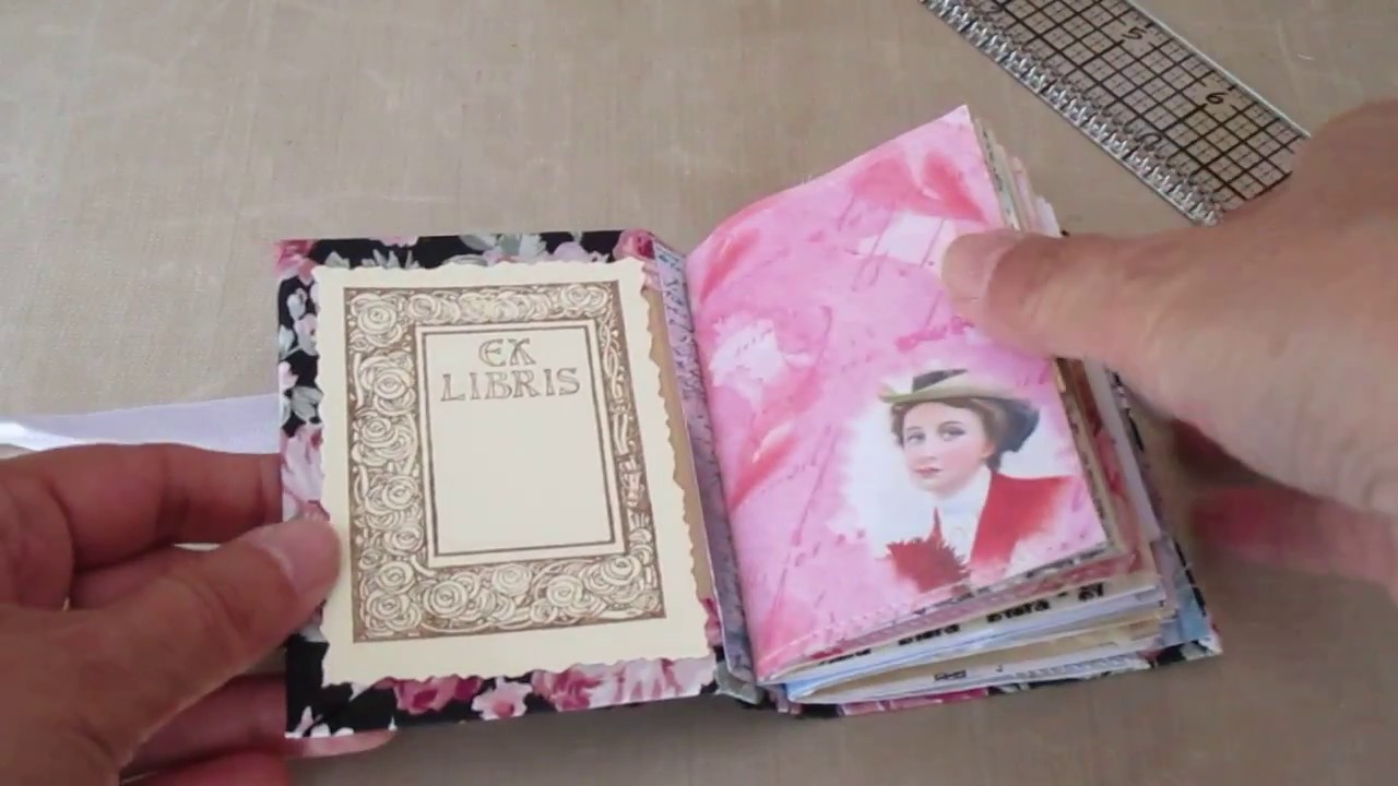 Micro mini junk journal. Junk journal junkies swap. YouTube