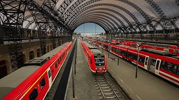 Train Sim World Timelapse -Tharandter Rampe  - BR 612 - From Chemnitz to Dresden (TSW3)