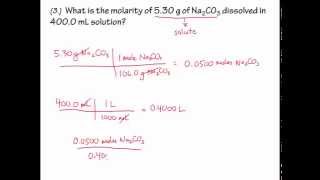 8.4a - Molarity problem #2