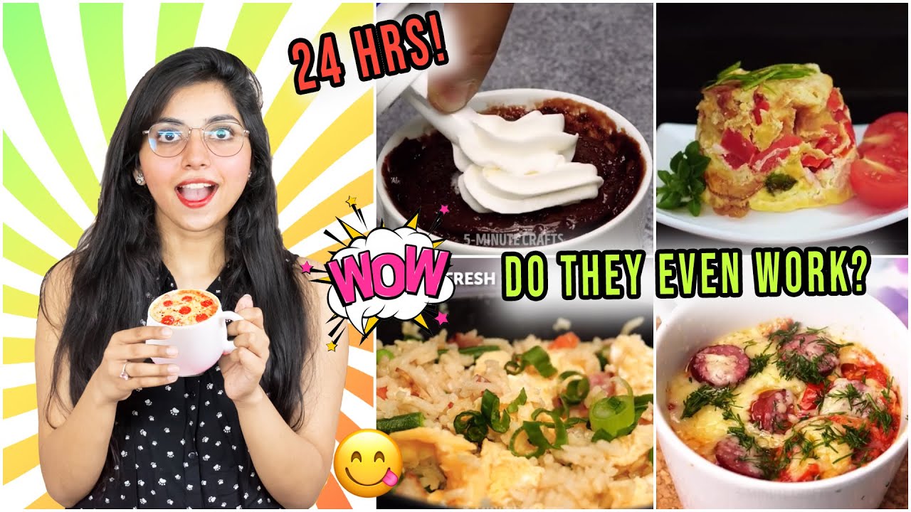 I Only Ate *Viral* MUG RECIPES by 5 Minute Crafts for 24 HOURS | *I DIDN'T EXPECT THIS*
