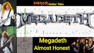 Almost Honest - Megadeth - Guitar + Bass TABS Lesson