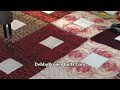 Scalloped star block  machine quilting with rulers