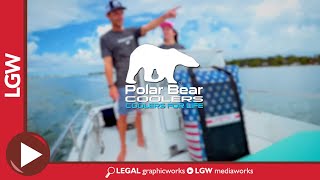 Polar Bear Coolers   Original Backpack on the boat