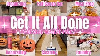 NEW Fall Clean With Me! Get It All Done With Me VLOG! Productive Mom Day!