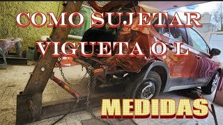 Como amarrar vigueta o L, medidas Sr. Custom