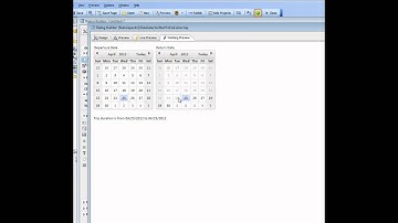 V11 Using the Calendar Control in a Dialog for Setting a "Start" and "End" Date Part 1
