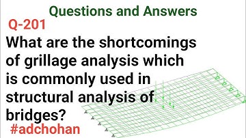 What are the Shortcomings Grillage Analysis Which is Commonly Used in Structural Analysis Bridges,