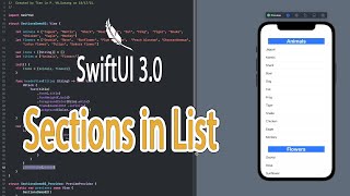 Sections in List | SwiftUI 3.0 | Working with List 2  (part 3)