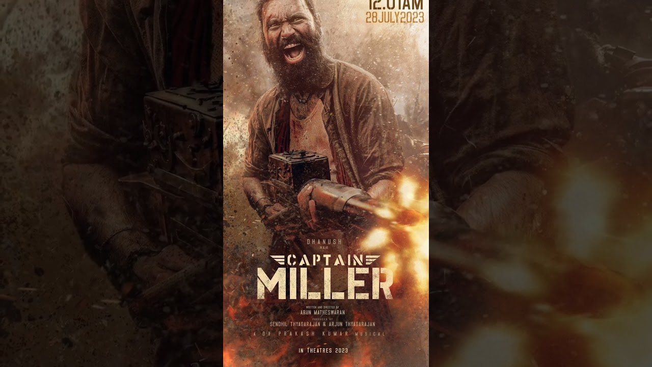 Captain miller official teaser date | Dhanush | Arun matheshwaran | GV Prakash | BWC