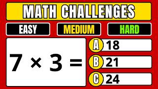 😱 Only the Smartest Can Pass This Math Quiz! | 110 Questions (Easy, Medium & Hard) ➗💯 screenshot 3