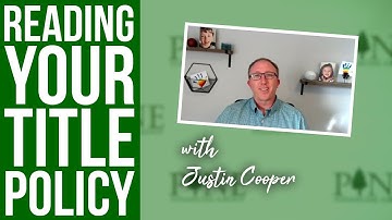 Understand Your Commitment: Reading Your Title Policy