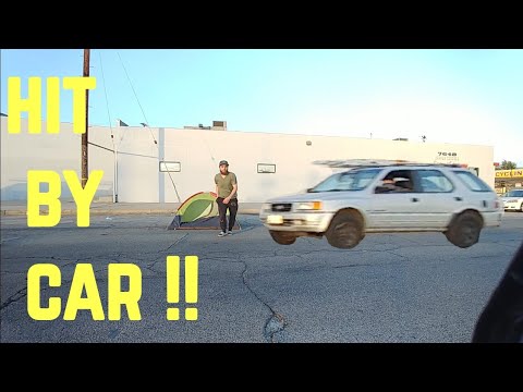 I GOT HIT BY A CAR  overnight challenge gone wrong - YouTube