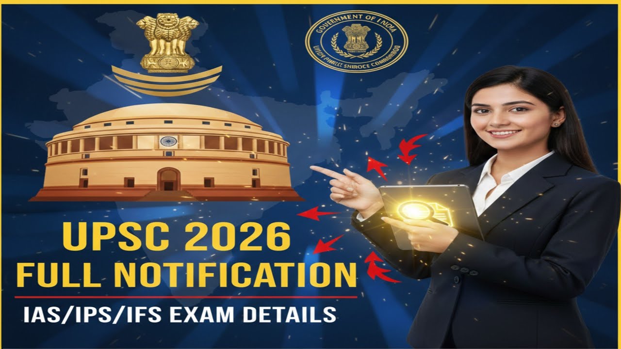 UPSC 2026 Full Notification Update | IAS/IPS/IFS Exam Details in Hindi
