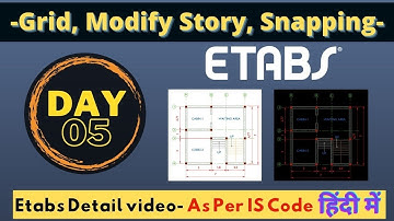ETabs Tutorial Day 5: Useful tools for Multistory Buildings Design