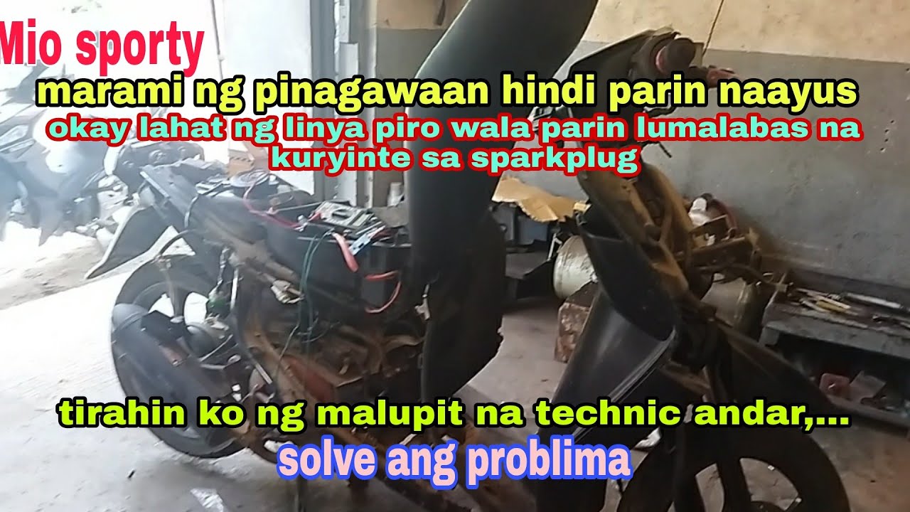 mio sporty, walang kuryinte sa sparkplug kahit okay lahat ng wirings.
