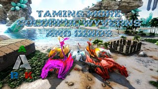 Taming 5 Colorful Crystal Wyverns And Some Dinos Ark Survival Evolved Crystal Isles ep 8