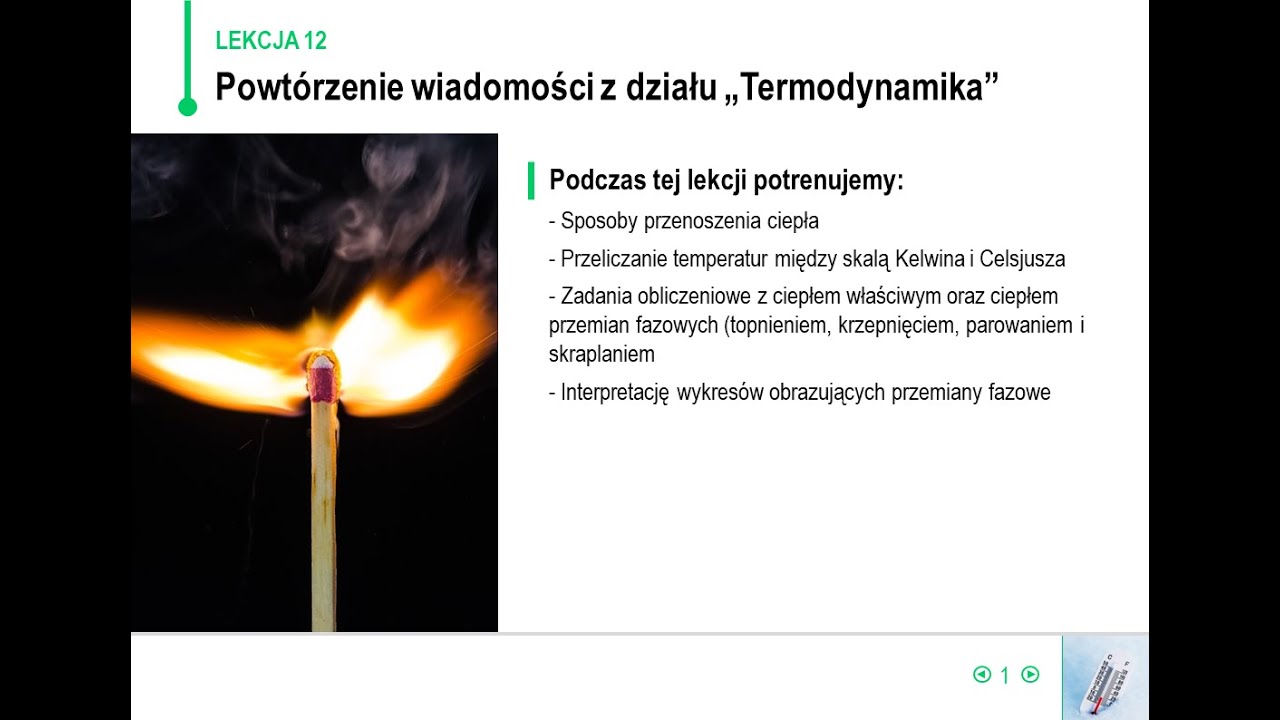 Sprawdzian Spotkanie Z Fizyką Klasa 7 Fizyka - klasa 8 - Powtórzenie wiadomości z działu "Termodynamika