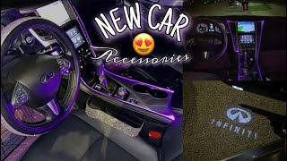 I GOT NEW CAR ACCESSORIES !! Amazon Unboxing + Clean My Car With Me 💎 | Jay Monaee