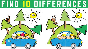 You have 30 Seconds To Find All The 10 Differences - Easy Level