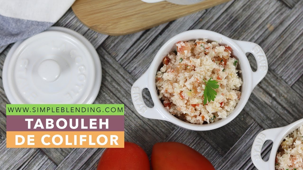 EL MEJOR TABOULEH DE COLIFLOR VEGANO | Tabulé de coliflor fácil | Receta vegana