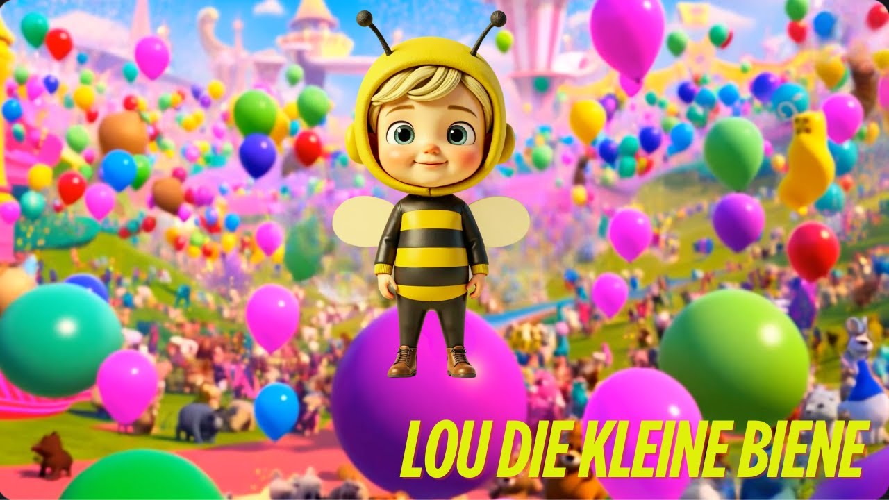 Bienenlied 🐝🎶 | Lou, die kleine Biene – Faschingslied zum Mitsingen!