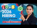 Zoho Official Hiring 🔥 Experience Irukaa? Must Watch! ✅