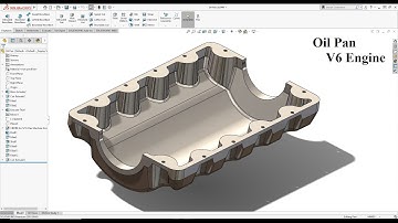 Oil Pan V6 Engine SolidWorks Tutorial 2021! Learn from homee :D