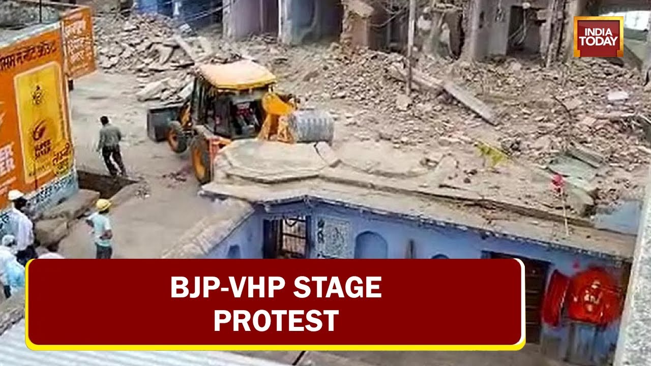 Alwar Temple Demolition Blowback: BJP-VHP Stage Protest, Massive Faceoff Builds | 'Aakrosh Yatra'