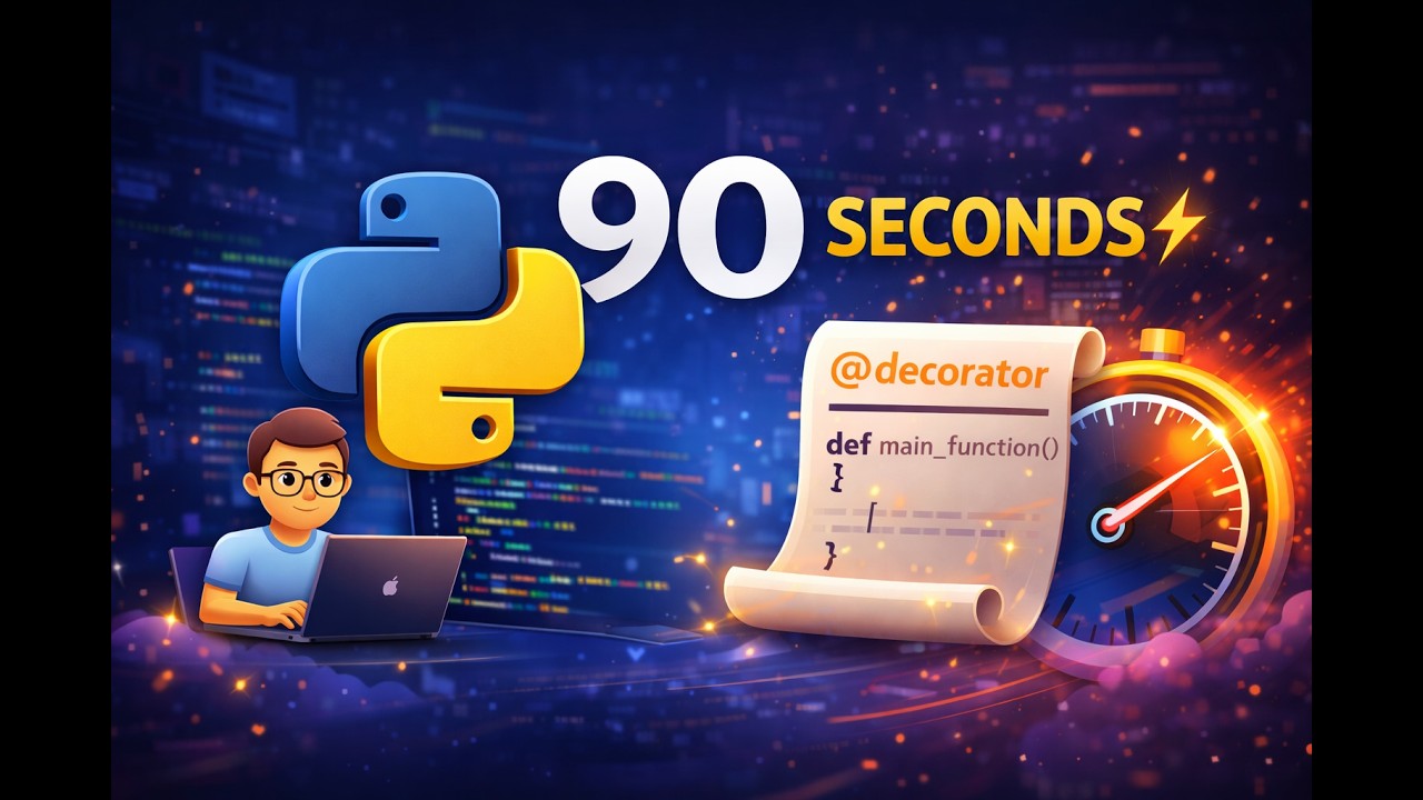 Learn Python Decorators in just 1.5 minutes ⏱️ - YouTube
