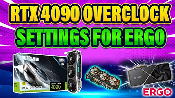 RTX 4090 ERGO Overclock Settings in Windows!