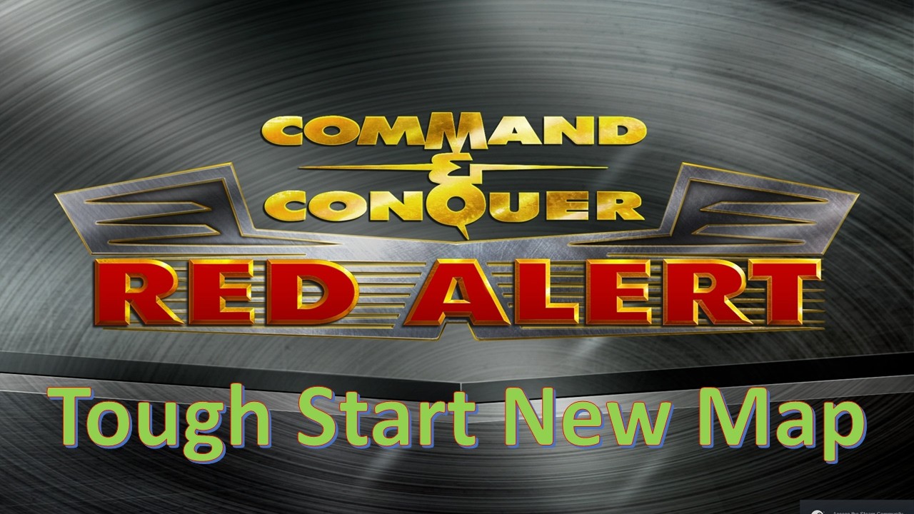 Command and Conquer Red Alert Remastered 4v4 (Tough Start on New Map)