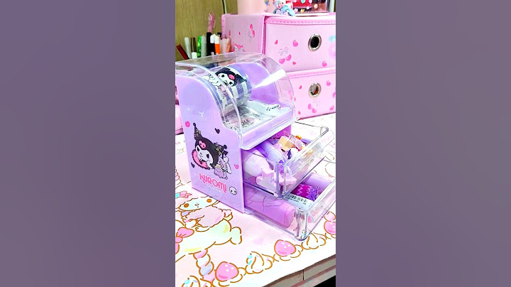 Kuromi Stationery Organizer 💜🔮 #sanrio #purple #asmr