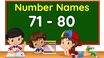 Number names | Number Names 71-80 | Number spelling | Learn Numbers | Numbers 71-80 | #numbernames