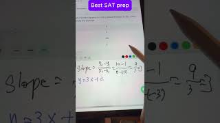 SAT math complex linear equations, slope formula and linear formula #digitalsat #satprep #shorts