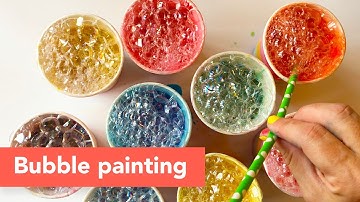 How to do bubble painting [easy tutorial]