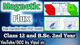 Magnetic Flux | Most Imp. Q. Part- 11 | Class 12 & Bsc 2nd Year Physics 2nd Paper | by Vipul sir