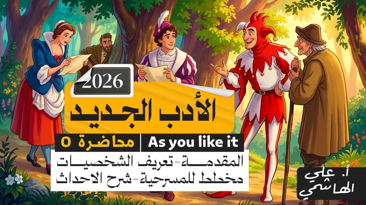 الادب الجديد 2026 | مسرحية كما تشاء  | المقدمة | انكليزي السادس الاعدادي 