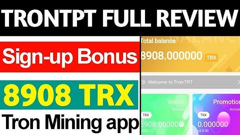 TRX mining Website |New Tron mining Website | TRONTPT | How to earn money From Cloud Mining Website