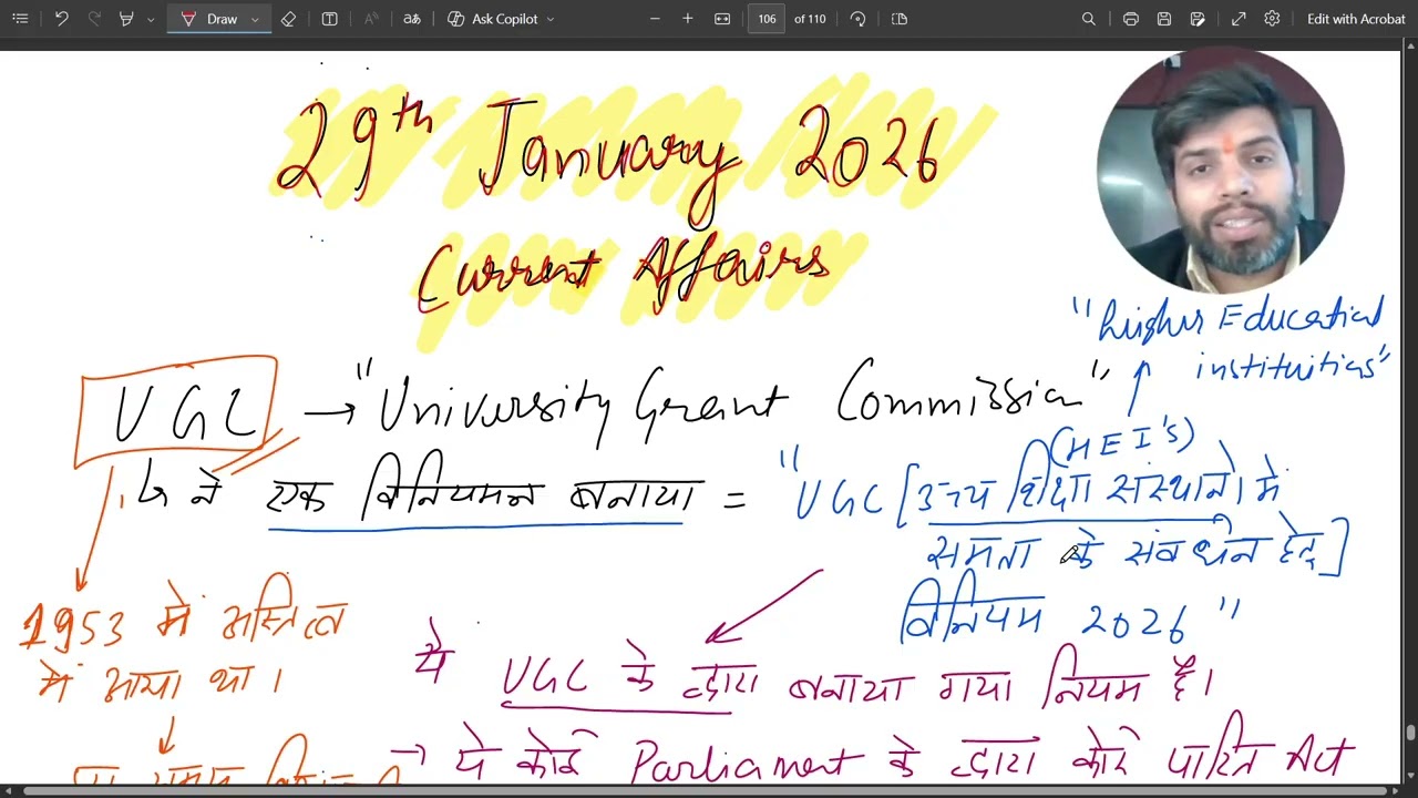 UGC New Guidelines: SC Stay Order (29th Jan 2026) | General Category Student Protest & All Issues |
