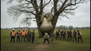 Brave Heroes Save Mother Lion From Python