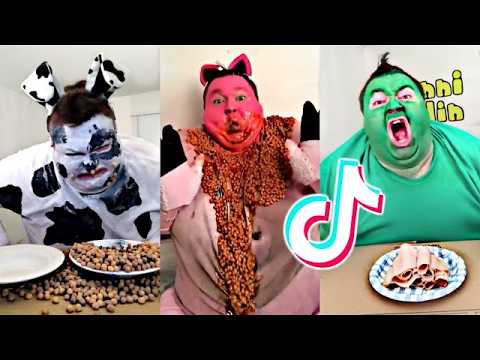 Johnni Riddlin Eating like Animals Tiktok Compilation