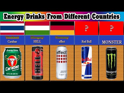 Energy Drinks from different countries