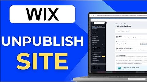How To Unpublish A Site On Wix Tutorial