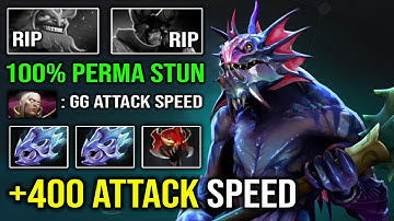 EPIC +400 Attack Speed Perma Bash Slardar with Double Moon Shard EZ Offlane Dota 2
