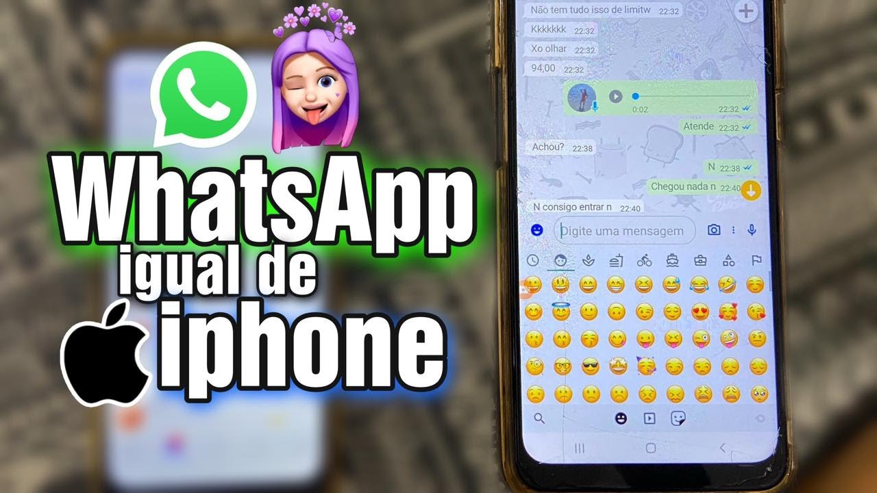 WHATSAPP IGUAL DE IPHONE | no Android 2021 - YouTube