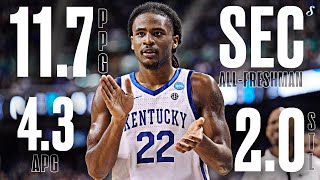 Celebrity SEC All-Freshman Cason Wallace FULL 2022-23 Kentucky Season Highlights | 11.7 PPG 4.3 APG 2.0 STL Net Worth