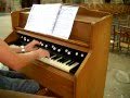 Harmonium  reed organ bachtoccata joue par hajo frommen
