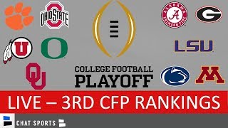 CFP Rankings LIVE – Top 25 Teams In 3rd College Football Playoff Rankings For 2020